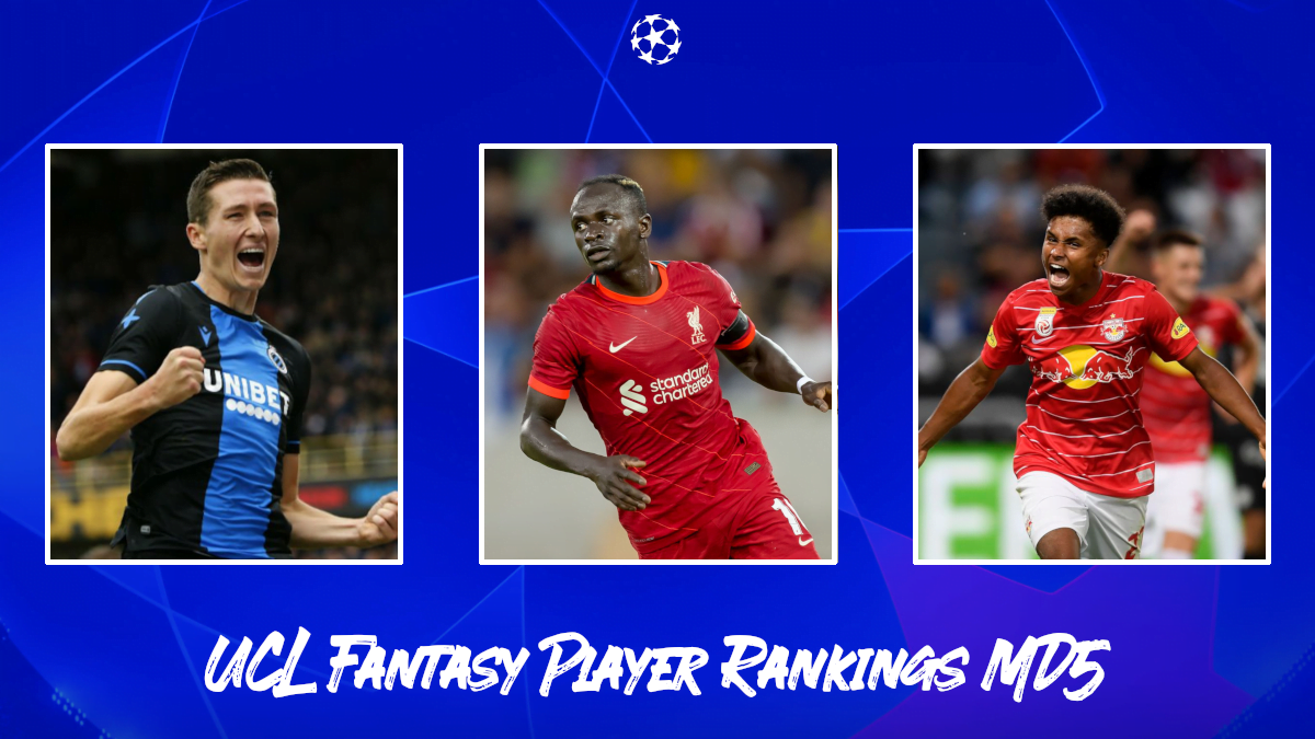 UCL Fantasy Player Rankings for Matchday 5