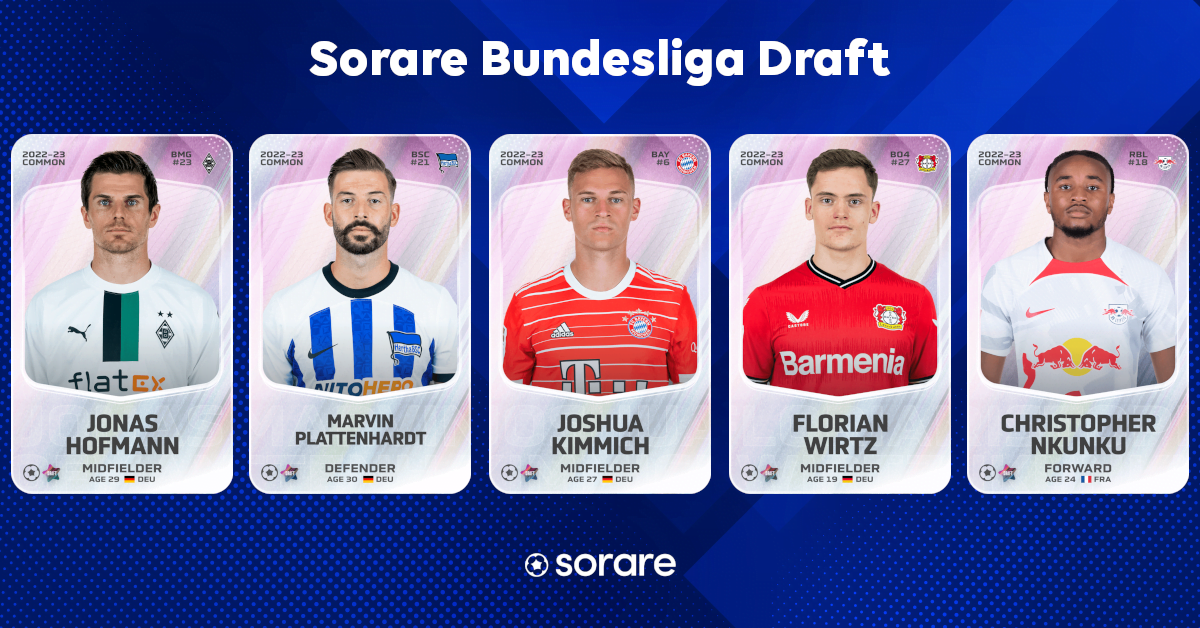 Sorare: Tipster Team for the Bundesliga Draft and Budget Gems