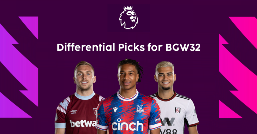 Fantasy Premier League Gameweek 32 Differential Picks